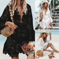thumbnail image 1 of Maillot de Bain en Dentelle Crochetée pour Femmes, Robe de Plage, 1 of 5