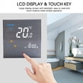 thumbnail image 2 of BTH-3000L-GC Water / Gas Boiler Heating Thermostat Digital Temperature Controller Large LCD Display Touch Button Control 5A AC 95-240V, 2 of 8