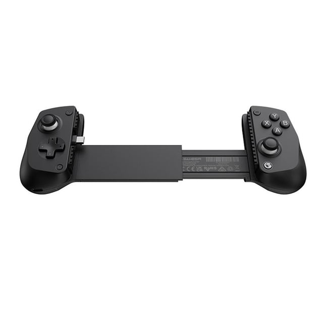 GameSir X5 Lite Mobile Gaming Controller with Hall Effect Sticks, black design, dual-mode semiconductor cooler, and ergonomic silicone keys. Features Type-C wired connection, low latency, and compatibility with Xbox, Switch, iOS, and Android devices. Ideal for mobile gaming enthusiasts.