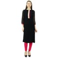 thumbnail image 1 of Phagun Kurta Droite en Georgette, Tunique de Designer, Haut Indien Chic, Kurti pour Femmes, 1 of 1