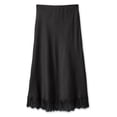 thumbnail image 1 of George Women's Lace Trim Satin Skirt, 1 of 6