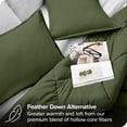 thumbnail image 3 of Bare Home Goose Down Alternative Comforter Set - 3 Piece Set - Oversized Queen, Cypress, 3 of 7