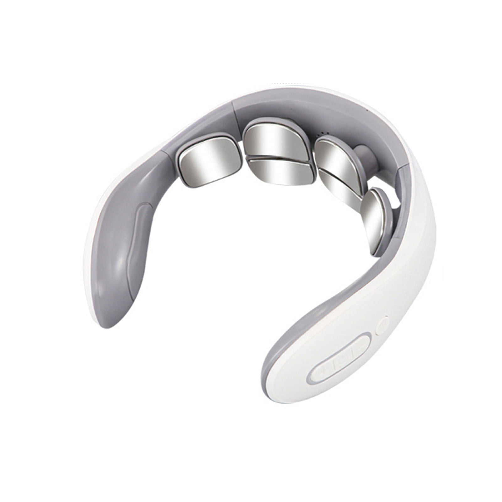 Amdohai Neck Massager with Heat Electric Pluse Massager for Neck Shoulder Pain Relax Muscles 6 Heads Vibrator Heating Massager for Women & Men Heated Intelligent Neck Massager Micro USB Charging P