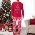 thumbnail image 4 of Ensemble de Pyjamas Familiaux 2 Pcs Imprimé Arbre Style Noël Tenue de Nuit, 4 of 9