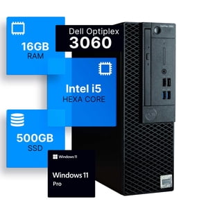 Dell Optiplex 3060 Ordinateur de bureau Intel i5-8500 (3.2) | 16GB DDR4 RAM | 500GB SSD État solide des fenêtres 11 Professionnelle PC