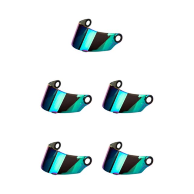 Youkk High-Performance for Visor Lens for FF358 396 Full Face Scratch-Resistant Colours 255mm 5Set