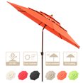 thumbnail image 2 of Yescom Parasol de Patio 11 Pieds 3 Niveaux avec Housse de Protection Manivelle Inclinaison Hôtel, 2 of 11