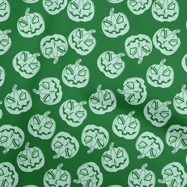 oneOone Velvet Green Fabric Halloween Sewing Craft Projects Fabric Prints By Yard 58 Inch Wide