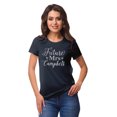thumbnail image 1 of Inkdotpot Personalized Womens Tshirt Top Future Mrs WeddingAnnouncement Shirt-J9, 1 of 1