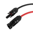 thumbnail image 4 of Câble d'Extension pour Panneau Solaire 10AWG, Connecteurs Rouges et Noirs de 50 Pieds pour Générateurs de Panneaux Solaires avec Systèmes d'Alimentation Solaire et Boîtes de Jonction PV, 4 of 7