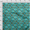 thumbnail image 2 of oneOone Cotton Poplin Fabric Leaves & Floral Block Print Fabric BTY 56 Inch Wide, 2 of 4