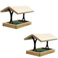 thumbnail image 1 of Woodlink Durable Natural Inland Cedar Fly-Thru Bird Mixed Seed Feeder (2 Pack), 1 of 3