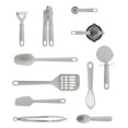 thumbnail image 1 of 19PC Kitchen Utensil Set, Grey, 1 of 9