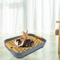 thumbnail image 5 of Detachable Small Animal Corner Litter Pan for Rabbits Hamsters Ferrets Hedgehogs and Other Pet Toilet Training Needs with Durable Leak Proof Design, 5 of 5