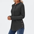 thumbnail image 4 of Womens Hoodies Oversized Sweatshirts Long Sleeve Shirts Sweaters Fall Pullovers Tops Black XL, 4 of 6