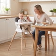 thumbnail image 2 of Costway Solid Wood Baby Feeding Chair Convertible High Chair for Babies & Toddlers,, 2 of 10