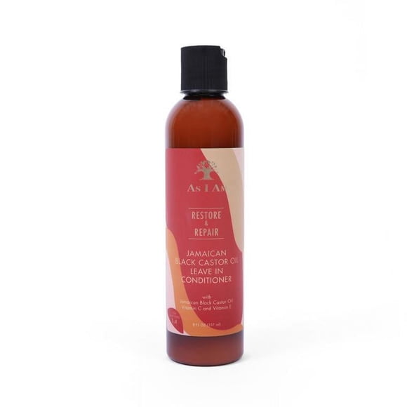 As I Am Restore & Repair Revitalisant Sans Rinçage à l'Huile de Ricin Noire Jamaïcaine (8oz)