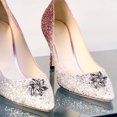thumbnail image 4 of KLKCMS 2 Pcs Elegant Rhinestone Clips s Jewelry Crystal Decoration Buckle Heels Diamond Gray, 4 of 6