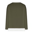thumbnail image 5 of Timegard Hauts pour Femmes à Épaules Tombantes, Col Ras du Cou, Chandail Ample, Hauts d'Automne Décontractés à Manches Longues, Blouse Confortable, 5 of 5