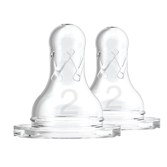 Dr. Brown's Tetines en silicone standard, Niveau 2 paquet de 2