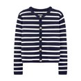 thumbnail image 4 of MeetoTime Women's Long Sleeve Striped Cardigan Sweaters Button Down Open Front Long Sleeve Knit Outwear with Pockets, 4 of 7
