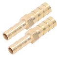 thumbnail image 2 of LAFGUR Barbed Fitting Splicer, 2 Pcs Brass Hose Barb Reducer For Pipe, 2 of 8