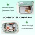 thumbnail image 4 of Dvkptbk Translucent Cosmetic Bag, Cosmetic Bag Set Frosted Translucent with Zipper Handle Portable Travel Bag, Hangable and Handy Cosmetic Bag Makeup Packages Storage & Organization, 4 of 9