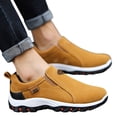 thumbnail image 4 of Kcodviy Men's Simple and Able Sneaker Shoes Men Casual Round Head Solid Color Sneaker Rack for Men Bedroom with Light Lightweight Breathable Soft Bottom Flannel Casual Sports Shoes, 4 of 4