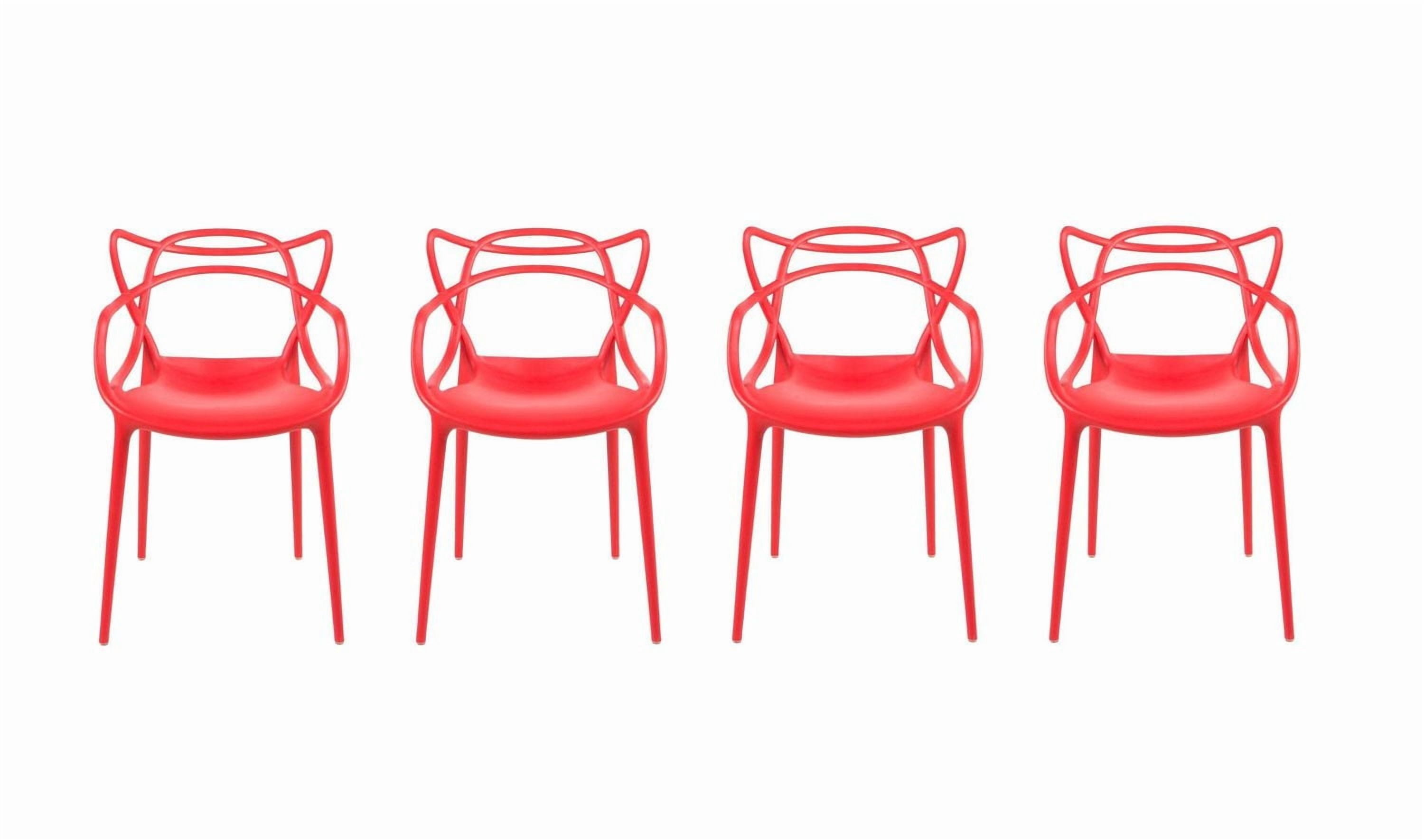 Heavenly Collection Fauteuil en Plastique Rouge