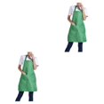 thumbnail image 4 of Decodeary 12pcs Woman Apron With Pockets Efficient And Stylish Cooking Companion Polyester Adjustable Half-length Adult Apron green 2Set, 4 of 6