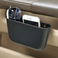 thumbnail image 2 of Shisuyan Simple Car Hanging Trash Can Auto Garbage Litter Bin Bag Organizer Holder (Black), 2 of 8