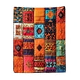 thumbnail image 1 of Printing Throw Blanket for Couch, Sofa, Car, Bed, Diamond Stitchs Patterns Flannel Blanket, 1 of 5