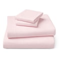 thumbnail image 2 of Mainstays Kids 220TC Cotton Chambray Pink Queen, 4 Piece Sheet Set, 2 of 8