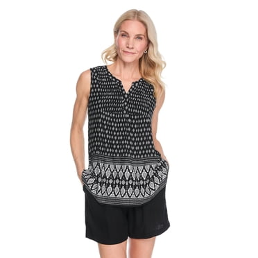 Iyla Women's Border Printed Top