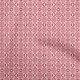 thumbnail image 1 of oneOone Tissu en Rayonne Rouge Géométrique pour Robe Tissu Imprimé au Mètre 56 Pouces de Large, 1 of 5