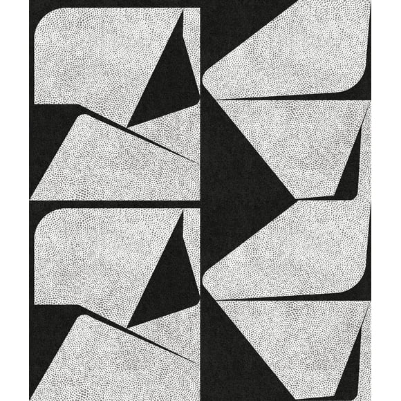 Roommates Studio Black Caden Peel and Stick Wallpaper 30.75 Sq. ft