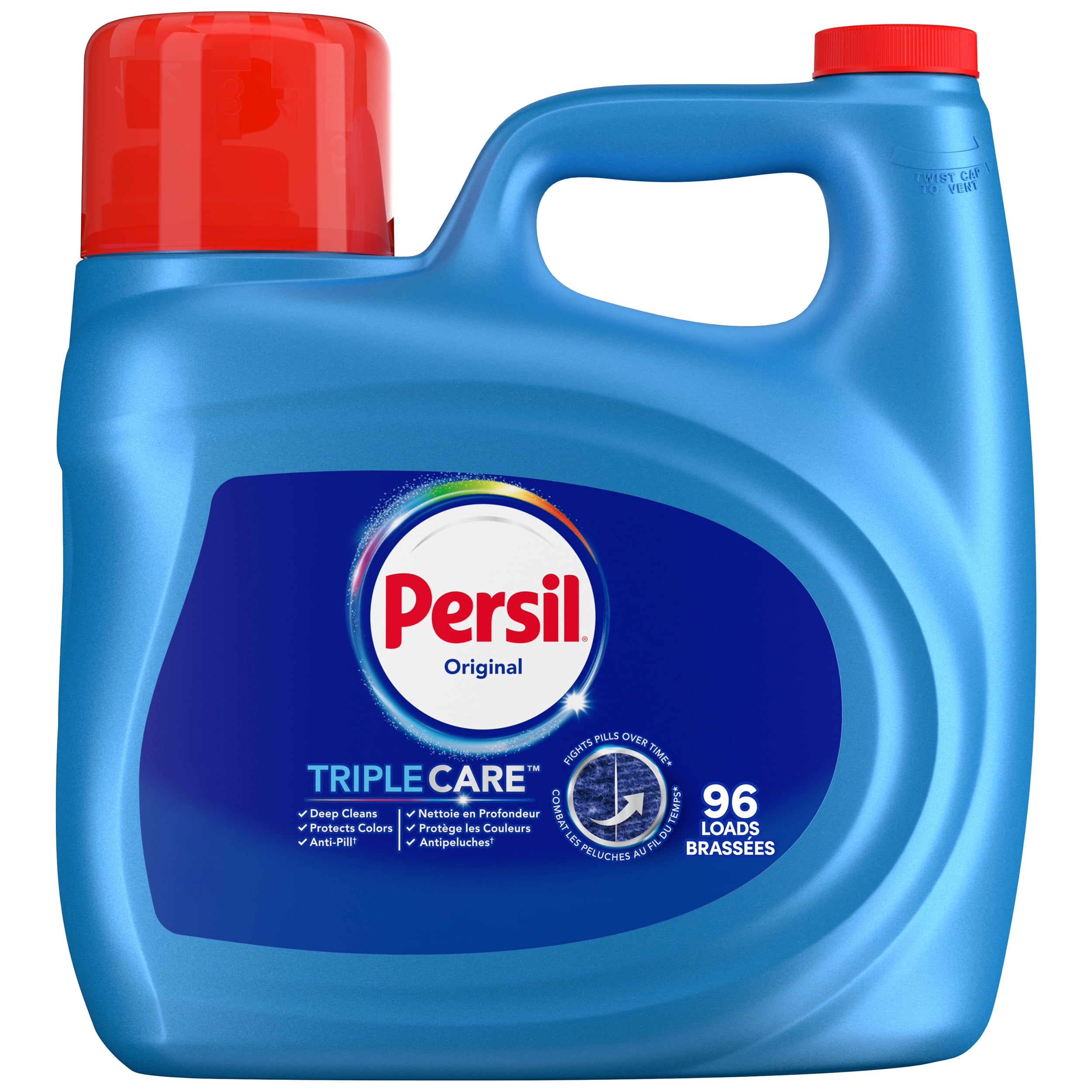 Persil Original Everyday Clean Liquid Laundry Detergent, Deep Cleans, Protects Colours, 6+ Months of Clean, 3.72L, 96 Wash Loads, HE Compatible, 1 bottle
