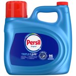 Persil Dégât de blanchisserie liquide, nettoyant profondément, protège les couleurs, 6+ Des mois de propreté, 3.72L, 96 Charges de lavage, HE Compatible, 1 bouteille