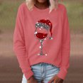 thumbnail image 2 of 2025 Haut O Imprimé Chandail Femmes Course T-Shirts Blouse Décontractée Col Long Col Roulé T-Shirts pour Femmes Noël Manche Chemise Foncée pour Femmes, 2 of 6