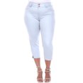 thumbnail image 2 of White Mark Women's Plus Size Capri Jeans, 2 of 5