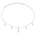 thumbnail image 1 of Waist Chain Stylish Wear-resistant Alloy Navel Piercing Dangle Belly Button Jewelry Accessories for Famle, 1 of 7