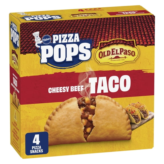Pillsbury Pizza Pops Old El Paso Saveur Taco Bœuf Fromagé 4 Pizzas Collations