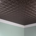 thumbnail image 2 of Fasade Traditional 4 Vinyl 2ft x 4ft Glue Up Ceiling Panel Argent Bronze 5 Pack, 2 of 5