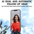thumbnail image 4 of Intelligent Auto Face Tracking Camera Gimbal Stabilizer Dual-axises Faces Recognition Gesture Phone Tripod Accessories Black, 4 of 9