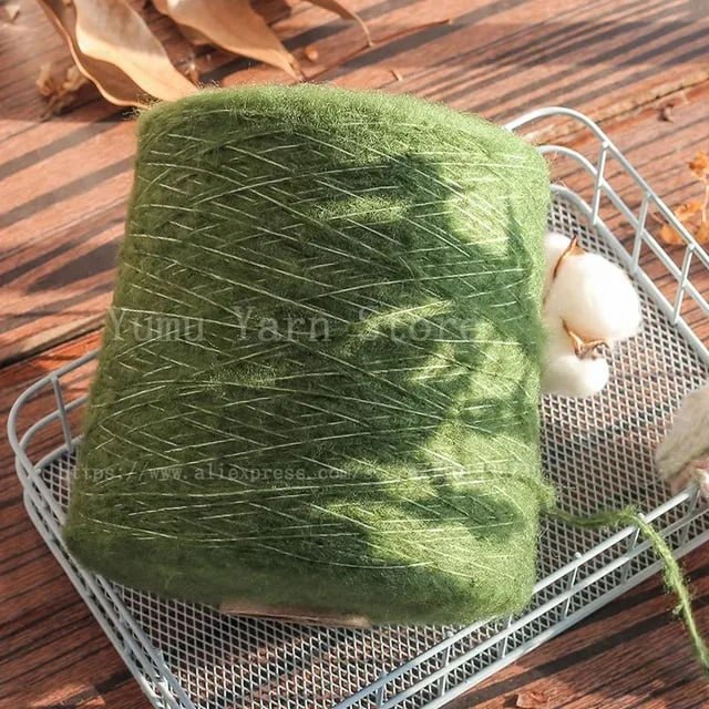 500G/PCS Super Soft Long Fluffy Hand Kninting Wool&Acrylic Mohair Yarns High Quality Threads For Crocheting DIY Scarf Sweater