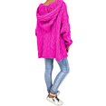 thumbnail image 3 of Pull Femmes Mode en Vrac Grande Taille Capuche de Couleur Unie Manches Longues Pull Tops, 3 of 8