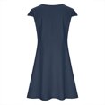 thumbnail image 4 of Robes pour Femmes 2024 Été Surdimensionnée Tempérament Couleur Unie Décontractée Cool Douce Robe Courte Rabais de 50 % Liquidation!, 4 of 6