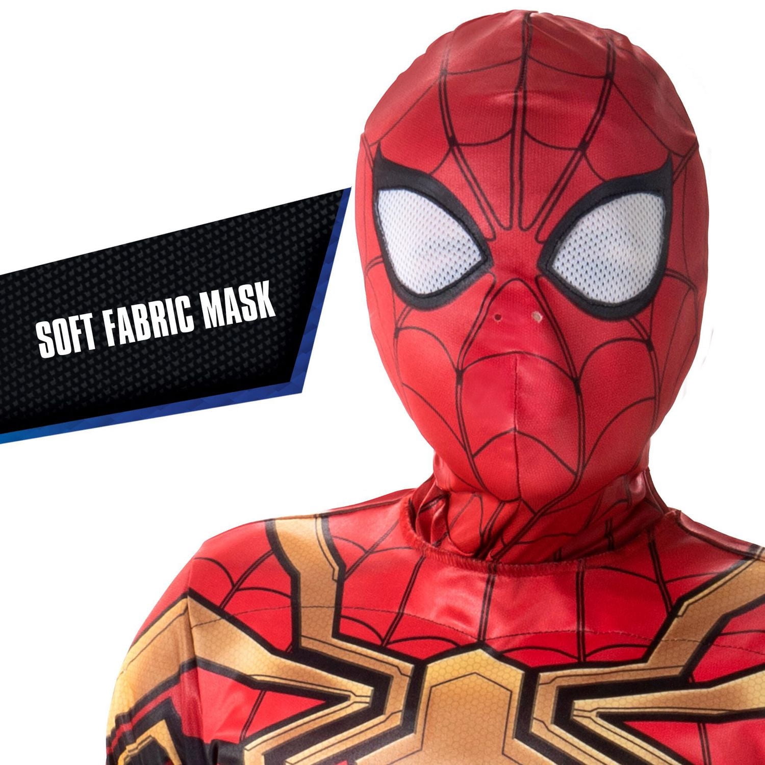 MARVEL'S SPIDER-MAN INTEGRATED SUIT QUALUX COSTUME (ENFANT) - Combinaison en jersey de polyester farcie polyfill et masque tissu