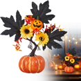 thumbnail image 2 of Modern Home Decor, Halloween Simulation Pumpkin Tree Decoration Autumns Thanksgiving Halloween Home Decorations Dining Table Living Room Flower Ornaments, 2 of 9