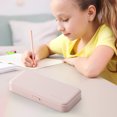 thumbnail image 2 of RXIRUCGD Plastic Pencil Case with Snap Closure, Pink, 2 of 6